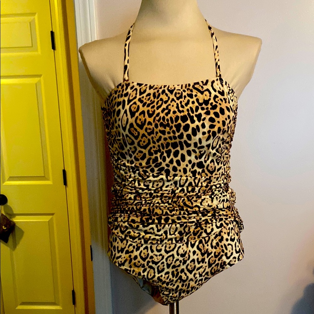Victoria's Secret Brown and Black One Piece Swimsuit